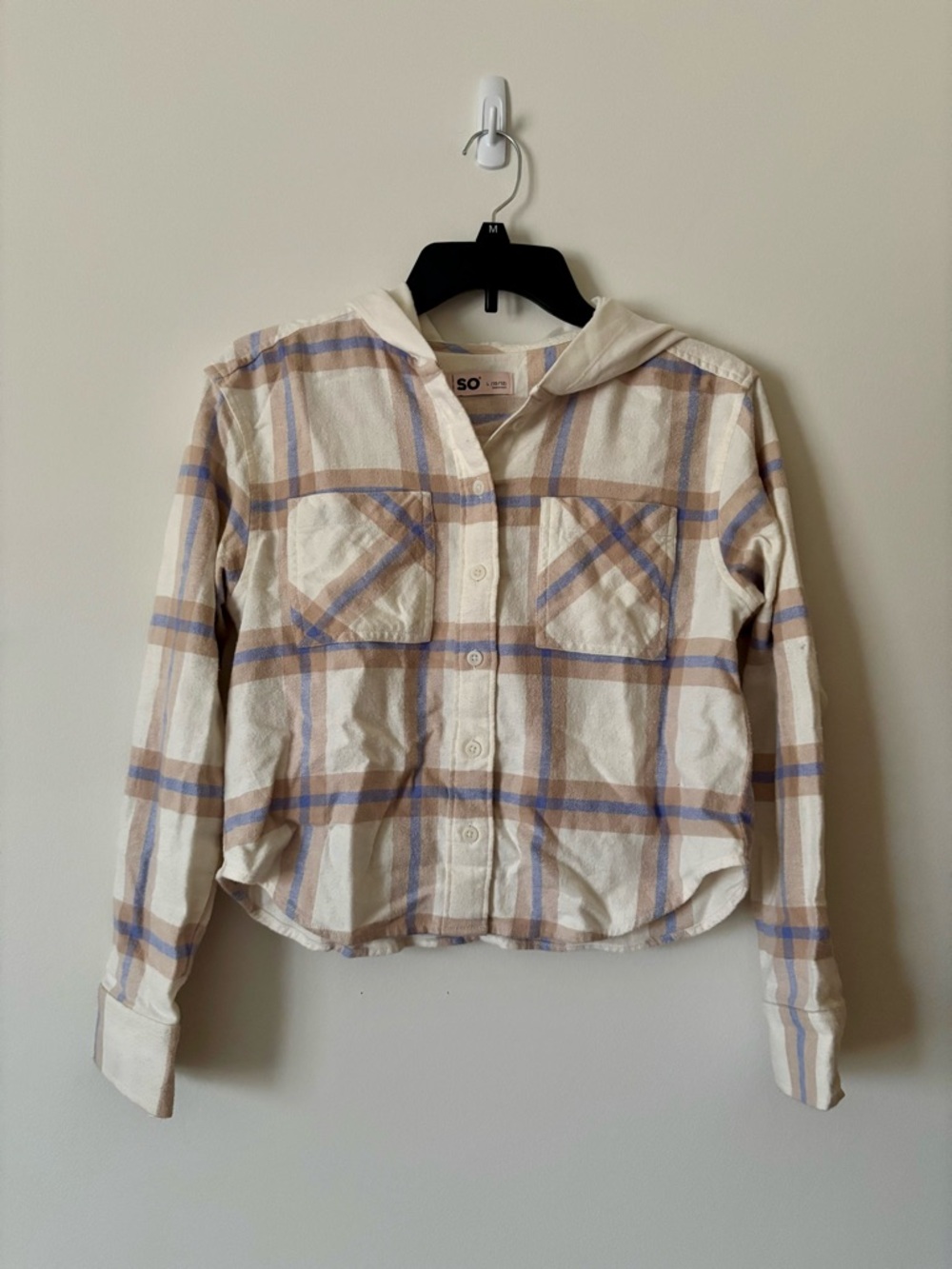 SO Flannel Hooded Shirt
